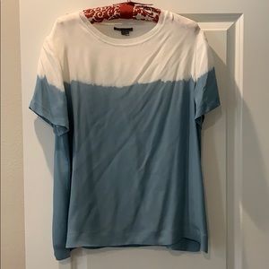Vince tie dye silk top